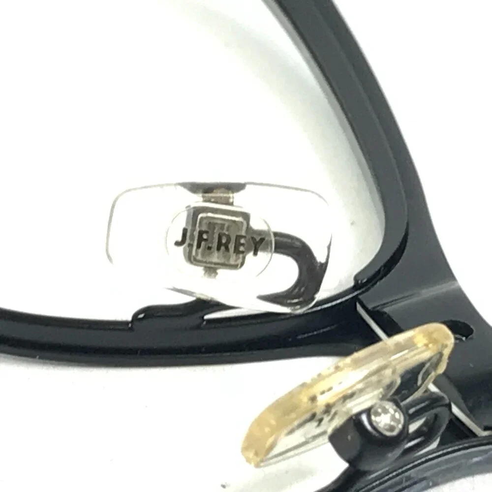 J.F. Rey Eyeglasses Frames JF2555 0010 Black White Checkered Full Rim 53-15-134
